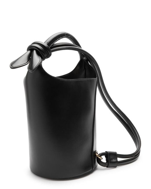 Jacquemus Black Le Petit Tourni Leather Bucket Bag