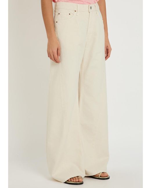 Mother Natural The Lemon Twist Wide-Leg Jeans