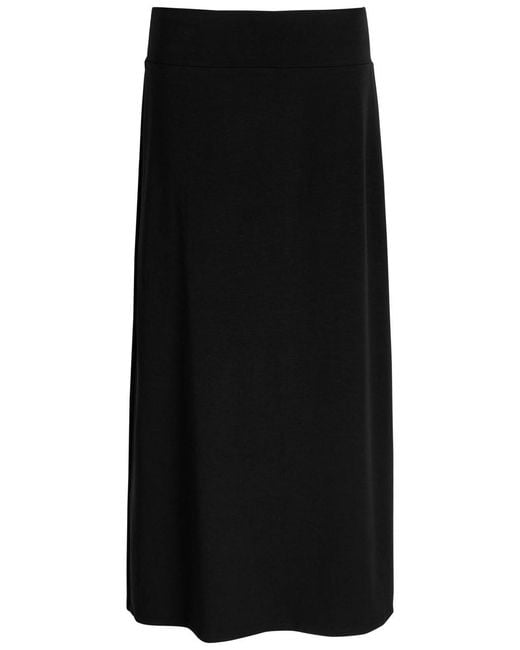Eileen Fisher Black Jersey Maxi Skirt