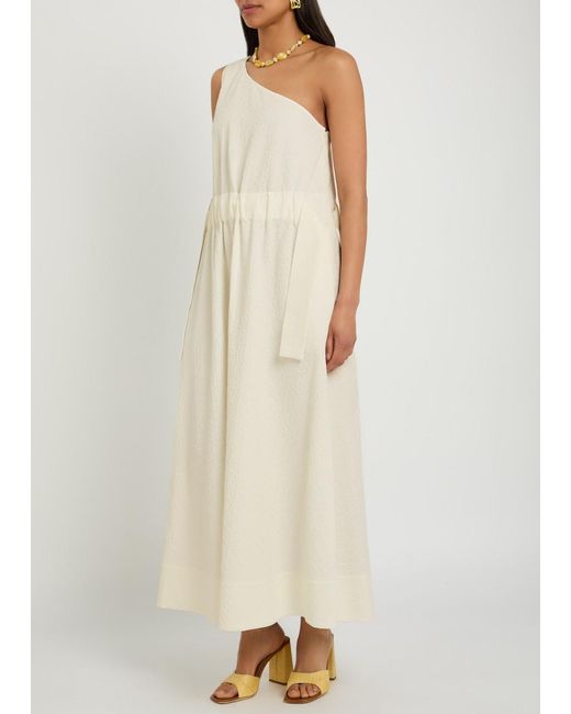off the shoulder mother of bride dress Mother of the Bride Off-Shoulder Jacquard Dress by Marsoni MV1266