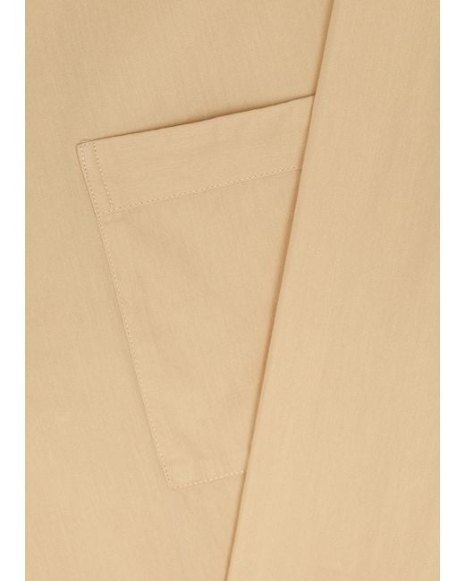 Tekla Natural Poplin Pyjama Shirt