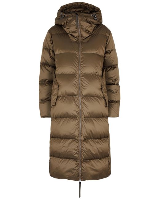 Varley Payton Quilted Shell Coat in Brown | Lyst