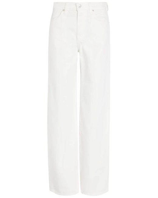 Citizens of Humanity White Annina 33 Wide-Leg Jeans