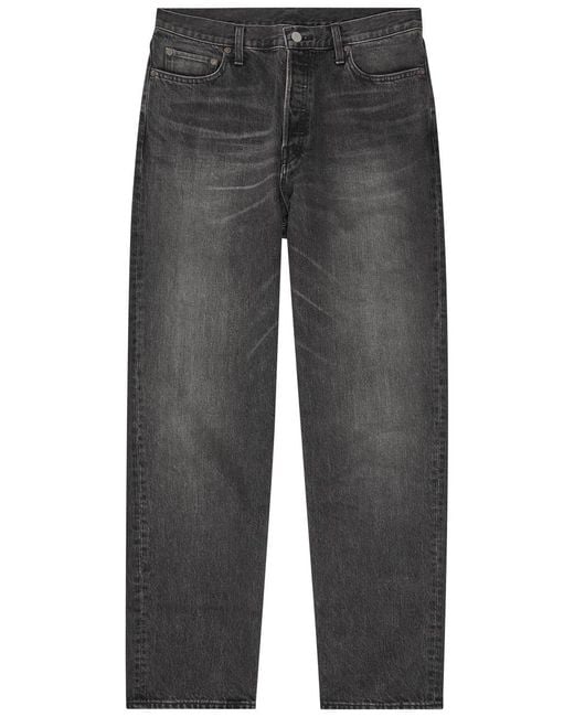Ssstein Gray Relaxed Straight-Leg Jeans for men