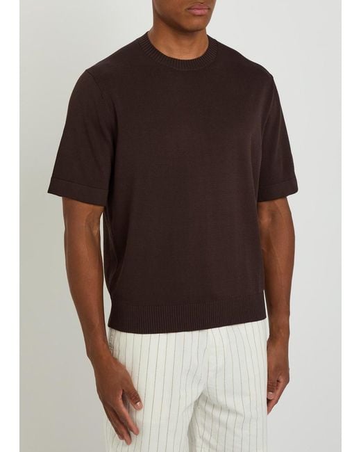 CHE Brown Baller Fine-Knit T-Shirt for men