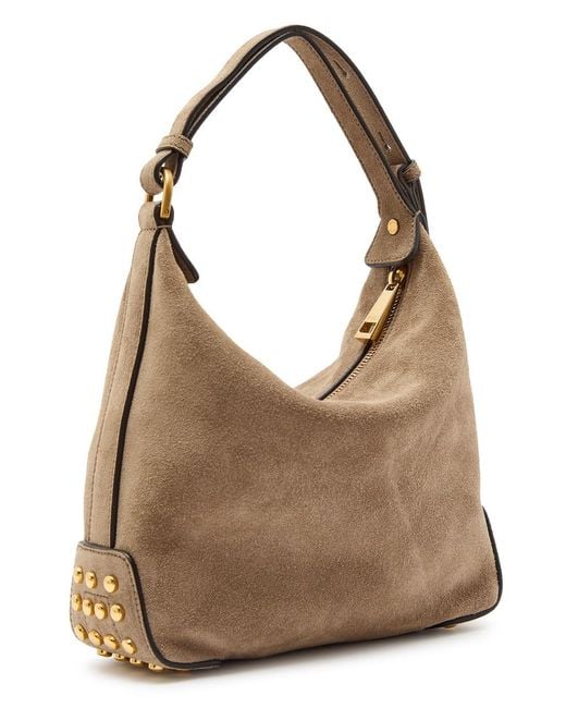 Tod's Brown Mini Suede Top Handle Bag