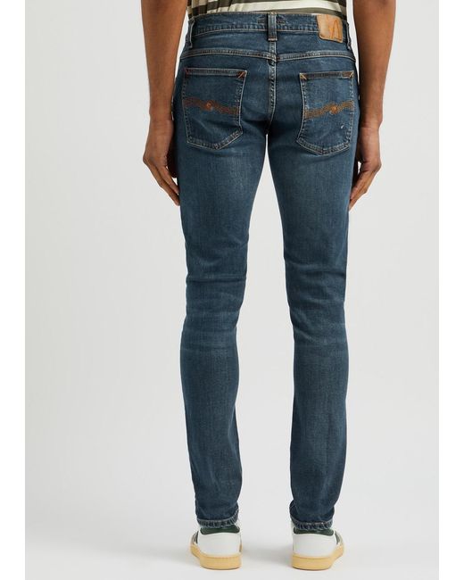 Nudie Jeans Blue Tight Terry Skinny Jeans for men