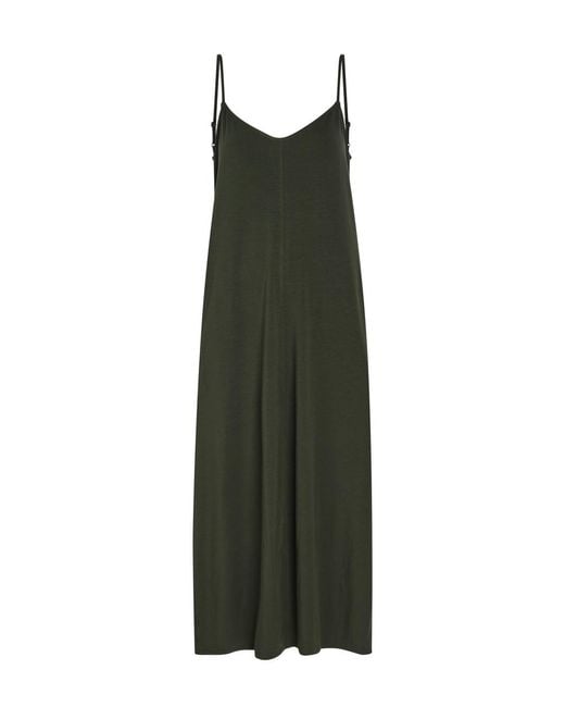 Eileen Fisher Green Lantern Jersey Midi Dress