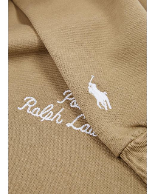 Polo Ralph Lauren Natural Logo Hooded Jersey Sweatshirt for men