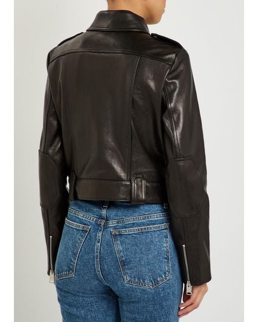 Khaite Black Cordelia Leather Jacket