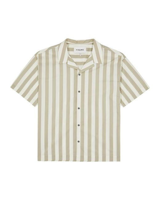 FRAME White Striped Cotton Shirt for men