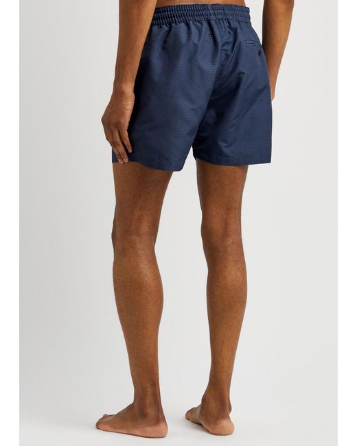 Frescobol Carioca Blue Sport Printed Shell Swim Shorts for men