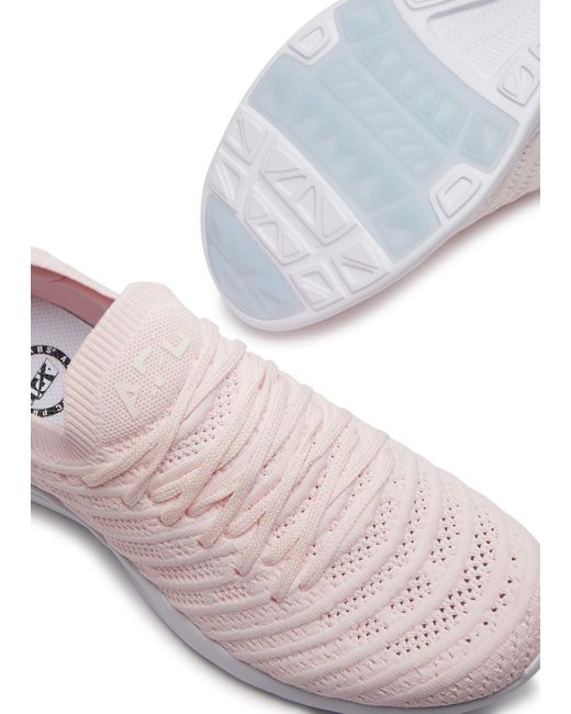 Athletic Propulsion Labs Pink Techloom Wave Knitted Sneakers
