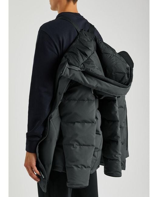 Canada Goose Gray Carson Quilted Arctic-tech Parka for men