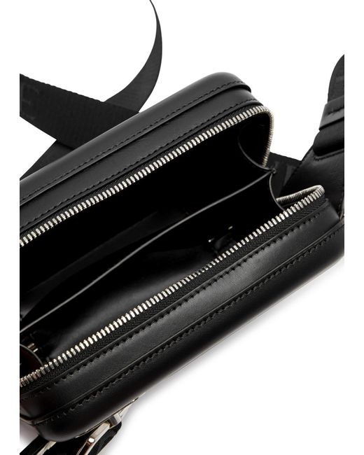 Loewe Black Sling Logo Leather Cross-body Bag for men