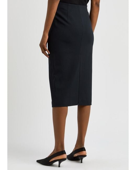 Dorothee Schumacher Black Emotional Essense Jersey Midi Skirt