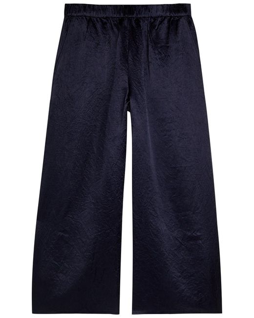 Fabulous Eileen fisher Crop Trousers UK S p Purple linen SO001 main image 1