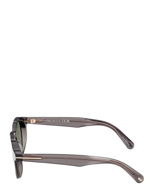Tom Ford Metallic Thomas Round-Frame Sunglasses for men