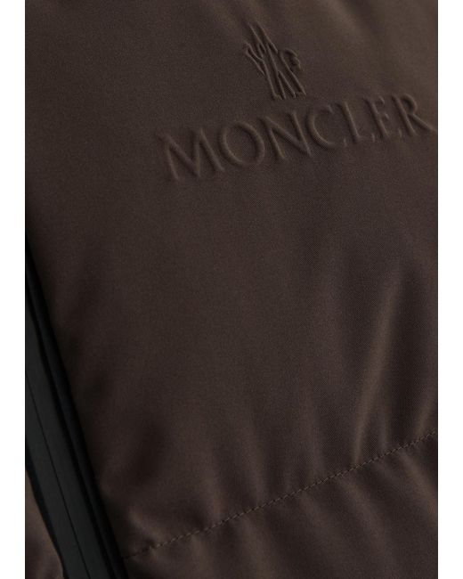 Moncler Black Misonet Quilted Shell Coat for men
