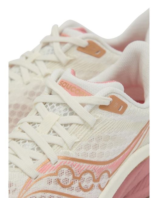 Saucony White Endorphin Speed 5 Mesh Sneakers