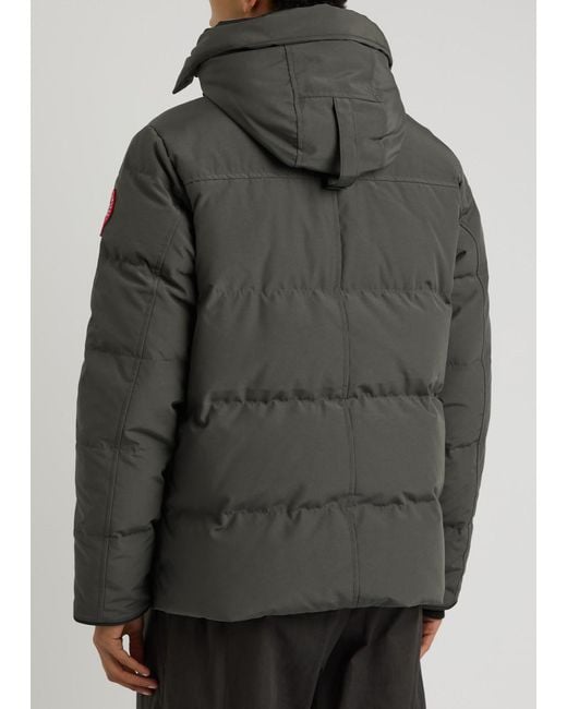 Canada Goose Black Wyndham Quilted Arctic-Tech Parka for men