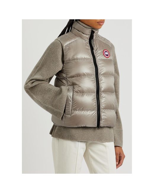 Canada Goose Gray Cypress Quilted Feather-Light Shell Gilet, , Gilet
