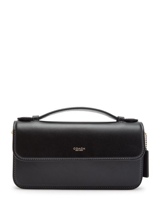 COACH Black Elora Leather Top Handle Bag