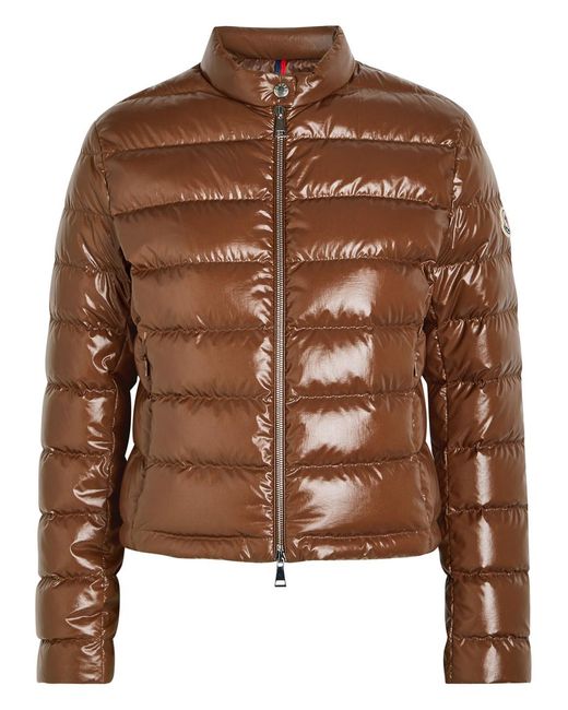 Moncler Brown 'Papillon' Down Jacket