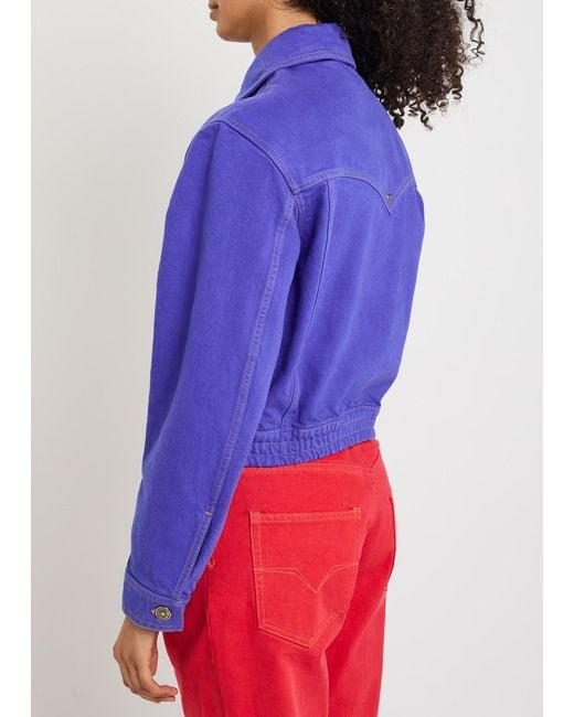 Versace Blue Blouson Denim Jacket