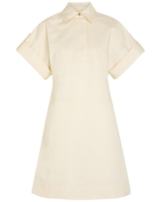Joseph Natural Ali Cotton And Linen-Blend Mini Shirt Dress