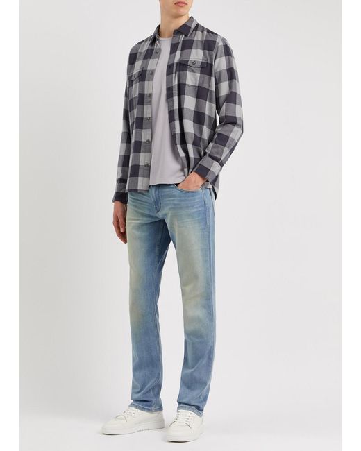 PAIGE Blue Federal Straight-leg Jeans for men