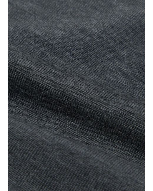 Jonathan Simkhai Gray Callahan Off-The-Shoulder Wool Top