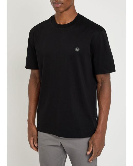 Boss Black C-Taut 01 Logo-Appliquéd Cotton T-Shirt for men
