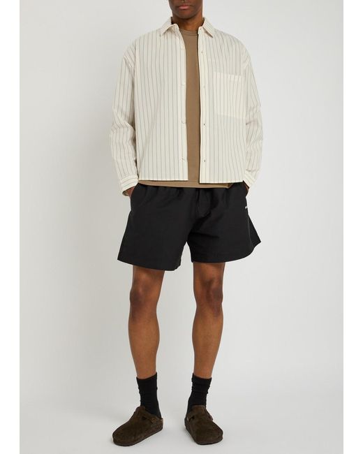 MKI Miyuki-Zoku White Box Dress Striped Seersucker Shirt for men