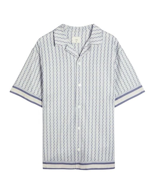 CHE Gray Galliano Printed Woven Shirt for men