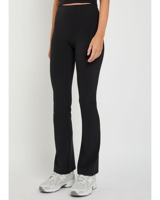 vuori Black All The Feels Slim Flared-Leg Stretch-Jersey Leggings