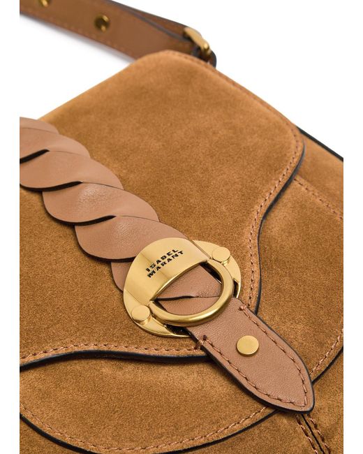 Isabel Marant Brown Altay Small Suede Shoulder Bag