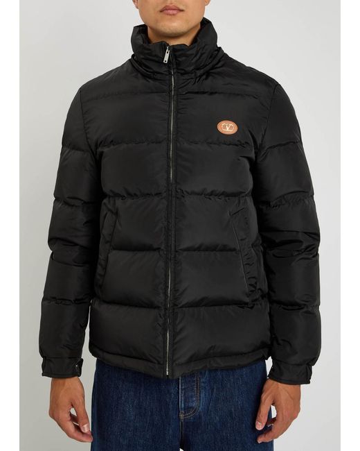 Valentino Garavani Black Padded Shell Jacket for men
