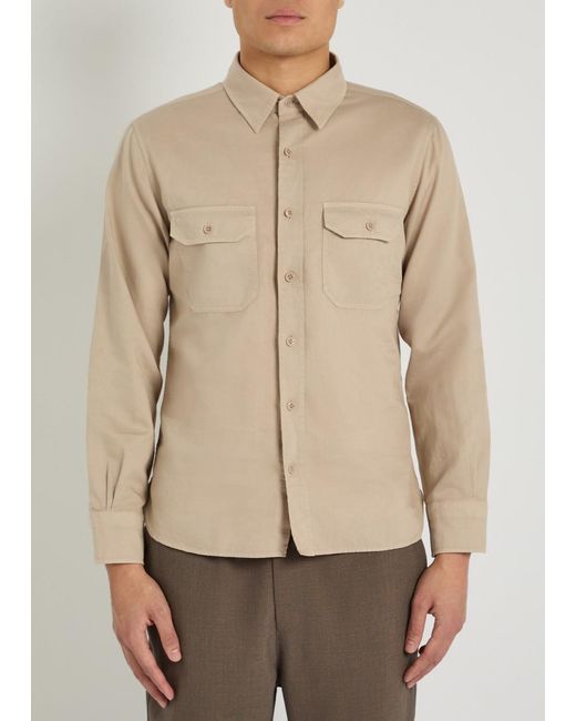 Tom Ford Natural Cotton And Linen-Blend Shirt for men