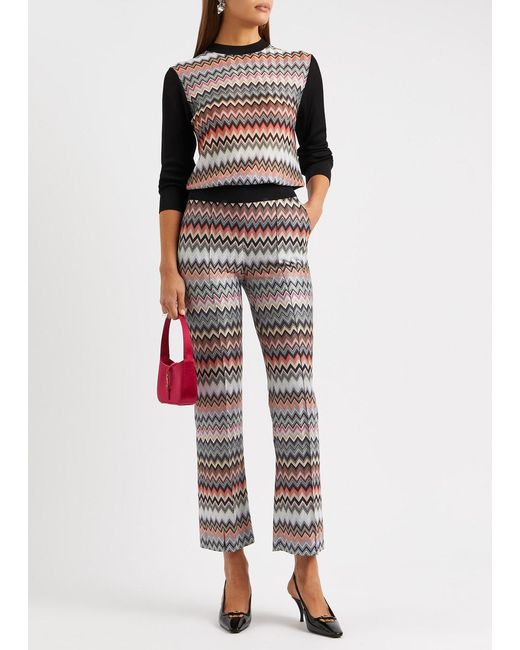 Missoni Multicolor Zigzag Cotton-blend Trousers