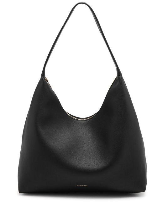 Mansur Gavriel Black Candy Maxi Leather Shoulder Bag