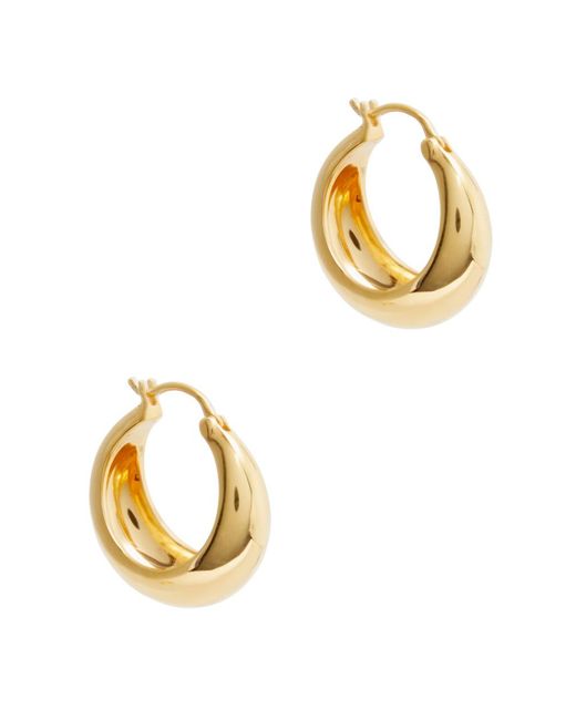 Daphine Metallic Oli Bubble 18kt -plated Hoop Earrings