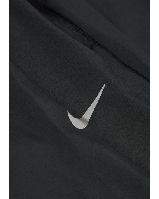 Nike Black Dri-Fit Woven Running Trousers for men