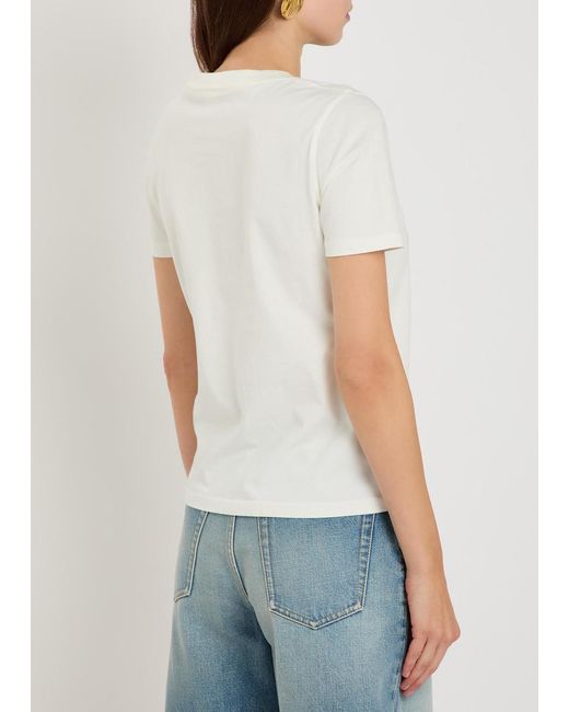 Chloé White Printed Cotton T-Shirt