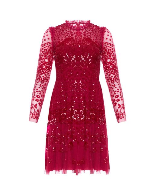 Needle & Thread Red Aurora Dress