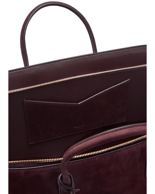 Alaïa Purple Delta Medium Nubuck Top Handle Bag