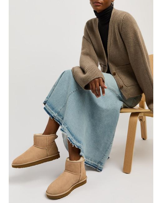 Ugg Brown Classic Mini Ii Suede Boots