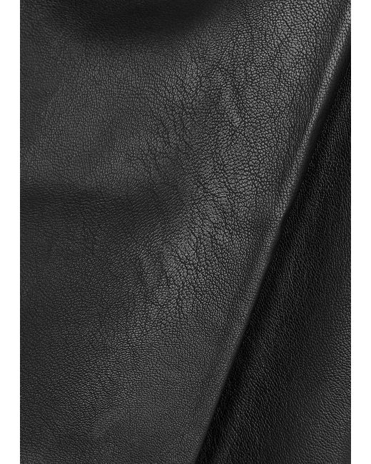 Spanx Split-hem Faux Leather leggings in Gray | Lyst