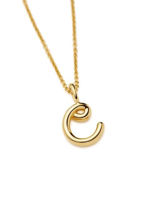 Missoma Metallic Initial C Mini 18Kt Vermeil Necklace