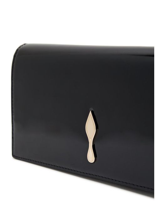 Christian Louboutin Gray Bettina Patent Leather Clutch